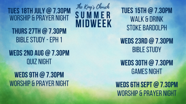 Summer Midweek Activities